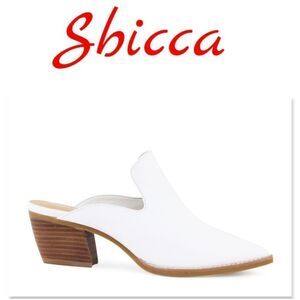 NIB Sbicca Thomaston Mule White